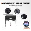 VEVOR Double Burner Outdoor Camping Stove, 60,000-BTU Camping Modular Cooking Stove