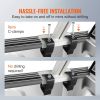 VEVOR Truck Rack, 46-71inch Extendable Truck Ladder Rack, 800 lbs Capacity Steel Ladder Rack for Truck with Non-Drilling J-bolts