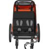 VEVOR Bike Trailer for Toddlers, Kids, Double Seat, 100 lbs Load, 2-In-1 Canopy Carrier Converts to Stroller