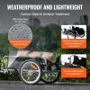 VEVOR Bike Cargo Trailer, 100 lbs Load Capacity, Heavy-Duty Bicycle Wagon Cart, Foldable Compact Storage & Quick Release with Universal Hitch