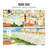 VEVOR Stretch Spandex Folding Chair Covers, Universal Fitted Chair Cover, Removable Washable Protective Slipcovers, for Wedding, Holiday, Banquet