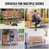 VEVOR Outdoor Bench, 50 inches Wood Garden Bench for Outdoors, Outdoor Garden Park Bench with Backrest and Armrests, 800 lbs Load Capacity Bench