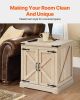 VEVOR Rattan Coffee Table Rectangle Rattan Coffee Table 2-Tier for Living Room