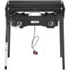 VEVOR Double Burner Outdoor Camping Stove, 60,000-BTU Camping Modular Cooking Stove