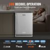 VEVOR 24 inch Indoor/Outdoor Beverage Refrigerator, 185QT Undercounter or Freestanding Beverage Fridge
