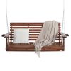VEVOR Wooden Porch Swing 5.5 ft, Patio bench swing for Courtyard & Garden, Upgraded 880 lbs Strong Load Capacity