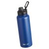 40 oz Insulated Water Bottle Stainless Steel with Wide Mouth Lid Blue