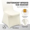 VEVOR Stretch Spandex Folding Chair Covers, Universal Fitted Chair Cover, Removable Washable Protective Slipcovers, for Wedding, Holiday, Banquet