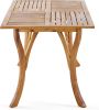 Outdoor Dining Table 59" Rectangular Wood Table