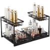 2-Tier Wire Pull Out Cabinet Under Sink Organizer 10.7"x14.2" Drawer Basket 2PCS