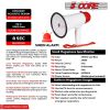 5 Core Megaphone Bullhorn Speaker 30W Bull Horn Battery Power Mini Cheer Megafono 800 Feet Range Loudspeaker W Siren Recording Ergonomic Handle for Co