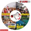 5 Core Megaphone Bullhorn Speaker 30W Bull Horn Battery Power Mini Cheer Megafono 800 Feet Range Loudspeaker W Siren Recording Ergonomic Handle for Co