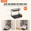 2-Tier Wire Pull Out Cabinet Under Sink Organizer 10.7"x14.2" Drawer Basket
