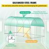 VEVOR Walk-in Tunnel Greenhouse, 15 x 6.5 x 7 ft Portable Plant Hot House w/ Galvanized Steel Hoops, 1 Top Beam, Diagonal Poles