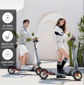 EU USA Oakda A1 Two-wheeled Folding Shared Scooter Electric Travel Scooter (Color: Black)
