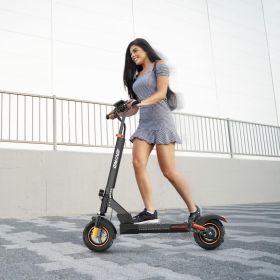 New IE Kugou M4 Pro S With Seat High Speed Electric City Scooter Suitable For Young Adults Teenagers (Color: Black)