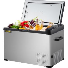 VEVOR 12 Volt Refrigerator, Portable Refrigerator (-4¬∞F~68¬∞F) With APP Control Car Compressor Fridge Cooler 12V/24V DC and 110-220V AC For Camping (default: default)