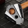 GALINER Luxury Knife Cigar Cutter Guillotine Carving Double Blades Scissors Sharp Tobacco Cutting For Cigar Clipper