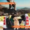 Portable Folding Camping Table With Adjustable Height Rustproof Carbon Steel Foldable Roll-Up Camping Table for Picnic Camping Hiking Beach BBQ
