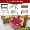 2-3 Seater Swing Cushion Waterproof Outdoor Swing Cushions Replacement Swing Bench Pads Chair Mat with Backrest 8 Tie Straps 59x43.3x3.9in for Patio F