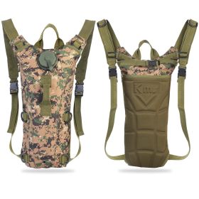 1Pc 3L Tactical Hydration Pack  Water Bladder Adjustable Water Drink Backpack For Hiking Cycling Climbing Running (Option: Jungle)